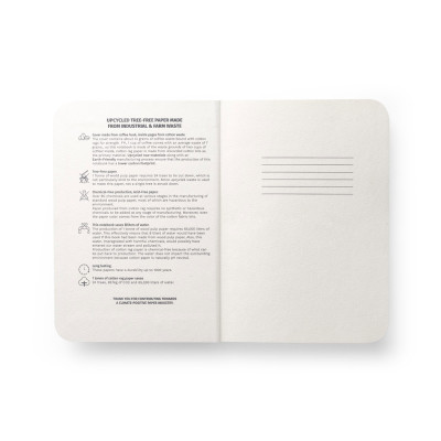 COFFEEPAD SEMI-RIGID. A5 notepad with semi-rigid cover made from coffee husk waste (65)